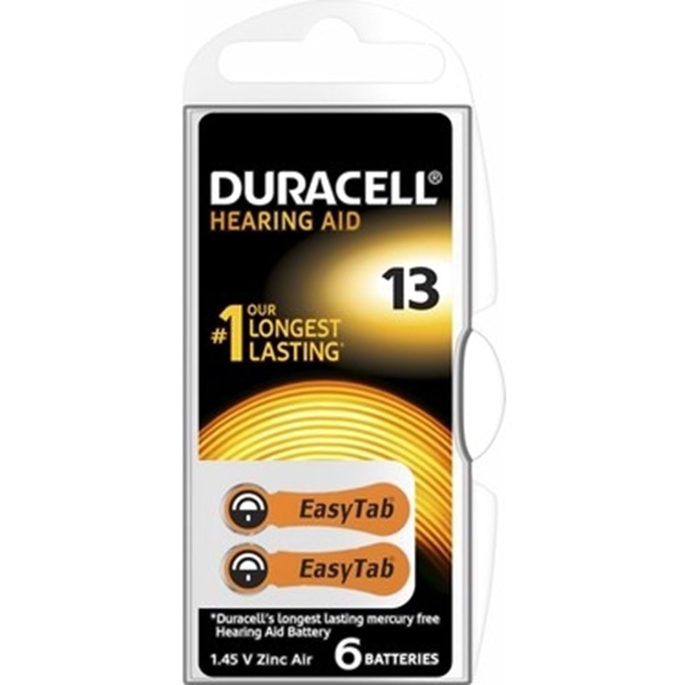 DURACELL 13 6 LI PAKET İŞİTME CİHAZI PİLİ