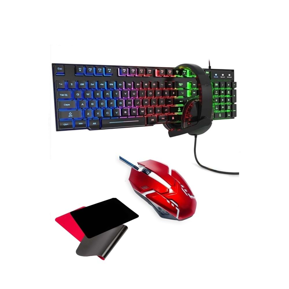 GAMELONE K120 RGB Lİ 4 LÜ PC SET