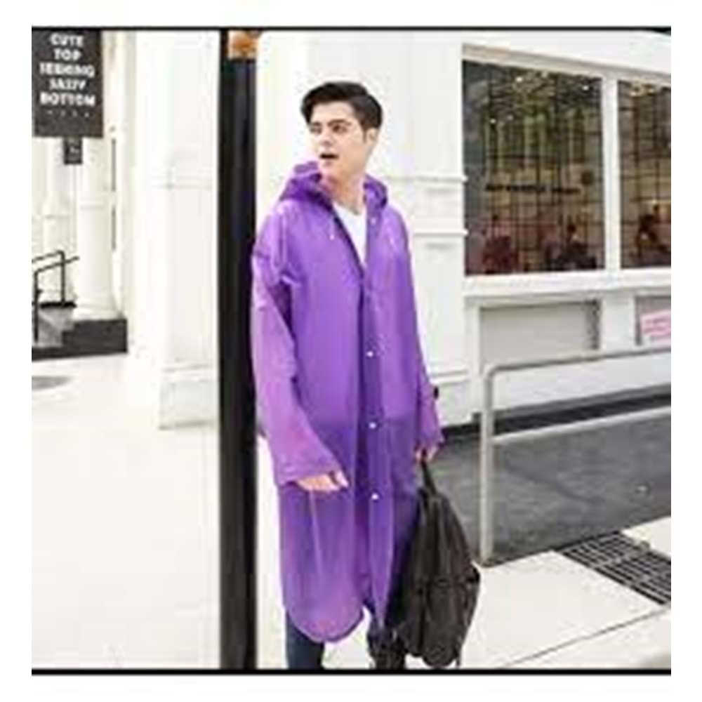 EVA RAINCOAT UNISEX YAĞMURLUK-MOR