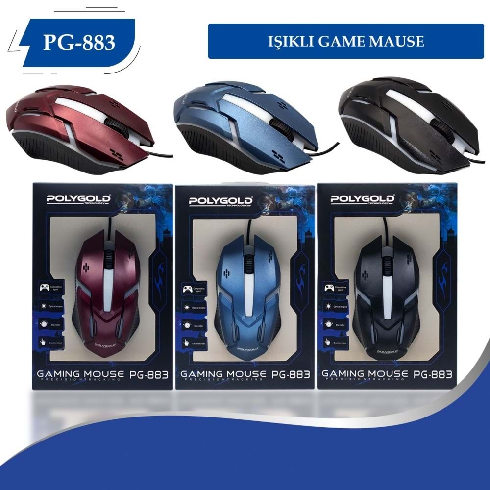 POLGOLD PG-883/892/893 IŞIKLI GAME MOUSE