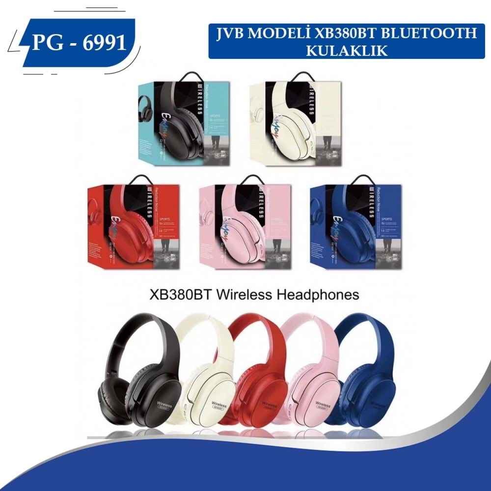 JVB XB380BT PG-6991 KULAK ÜSTÜ BLUETOOTH KULAKLIK