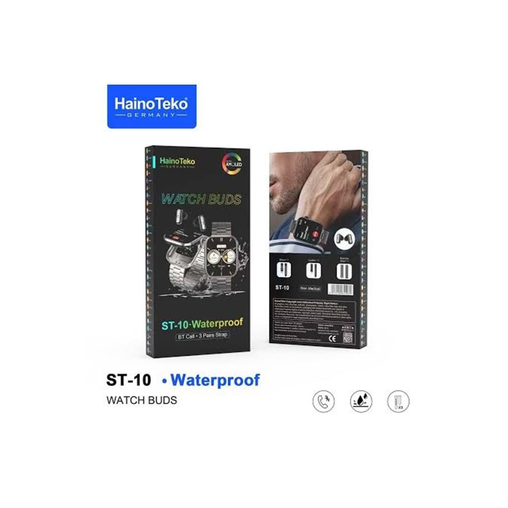 HAİNO TEKO ST-10 WATERPROOF ÜÇ KORDONLU ERKEK SAAT