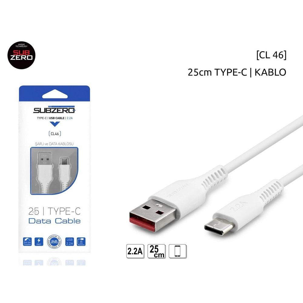 SUBZERO CL46 TYPE C 25CM POWERBANK KABLOSU