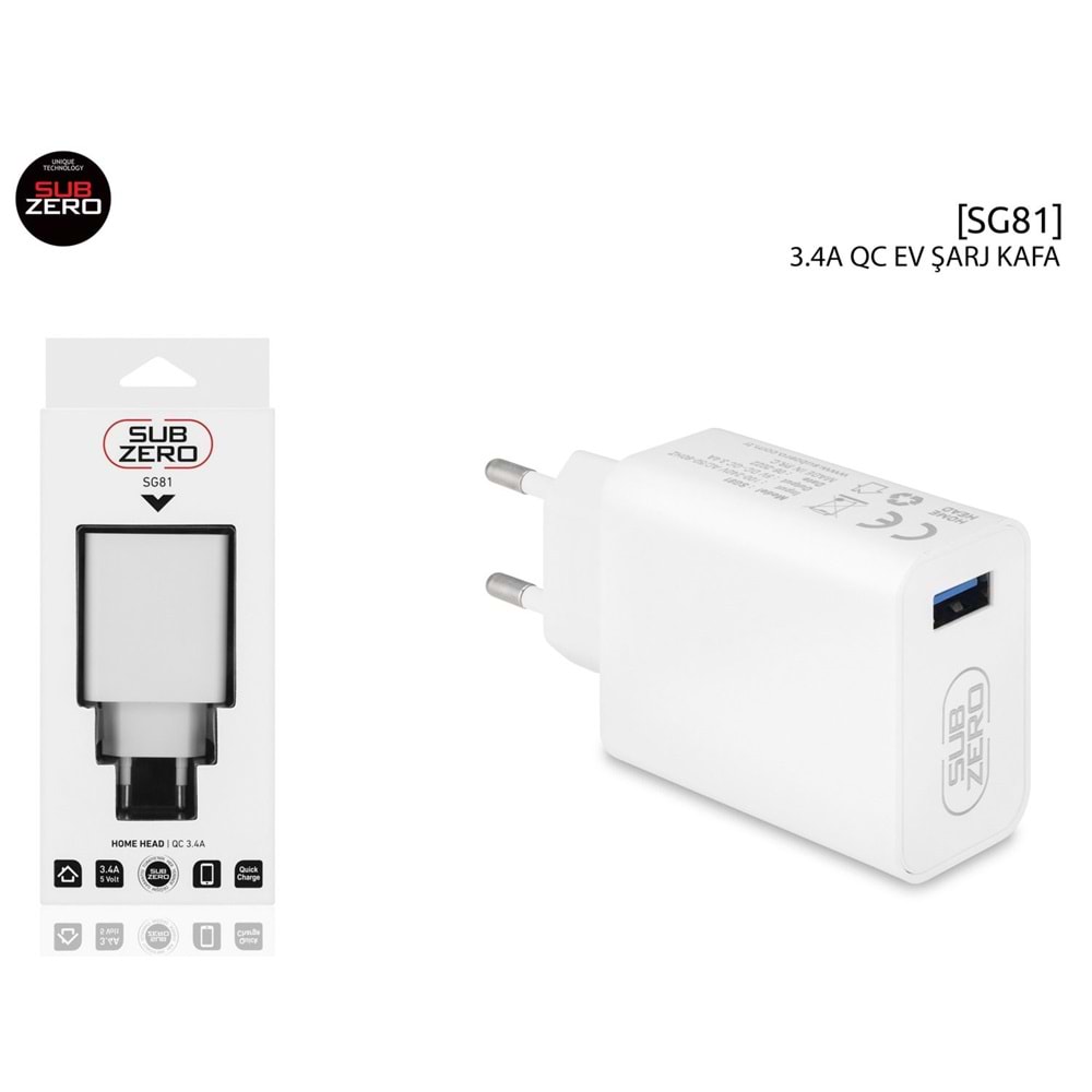 SUZERO SG81 3.4A USB LIGHTNING BAŞLIK