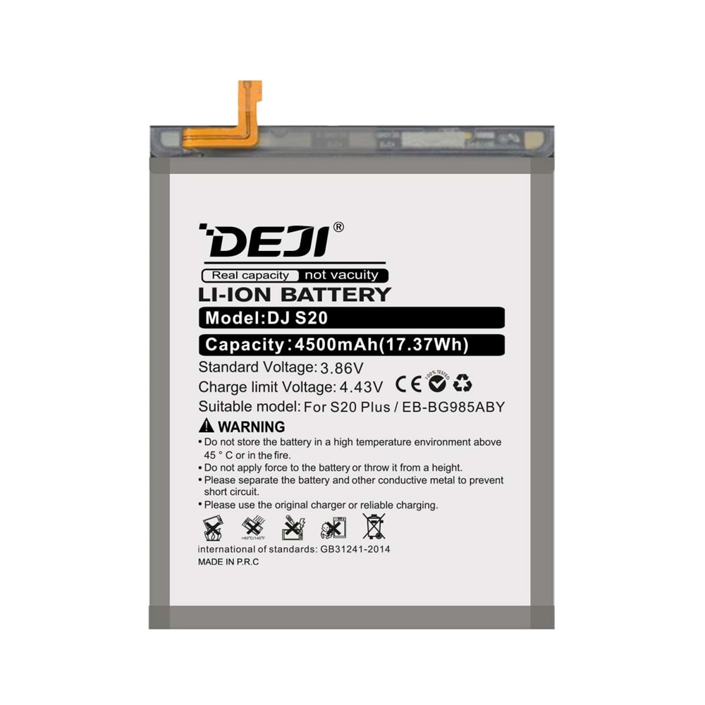 DEJI SAMSUNG DJ-S20 EB-BG985ABY S20PLUS MUCIZE BATARYA