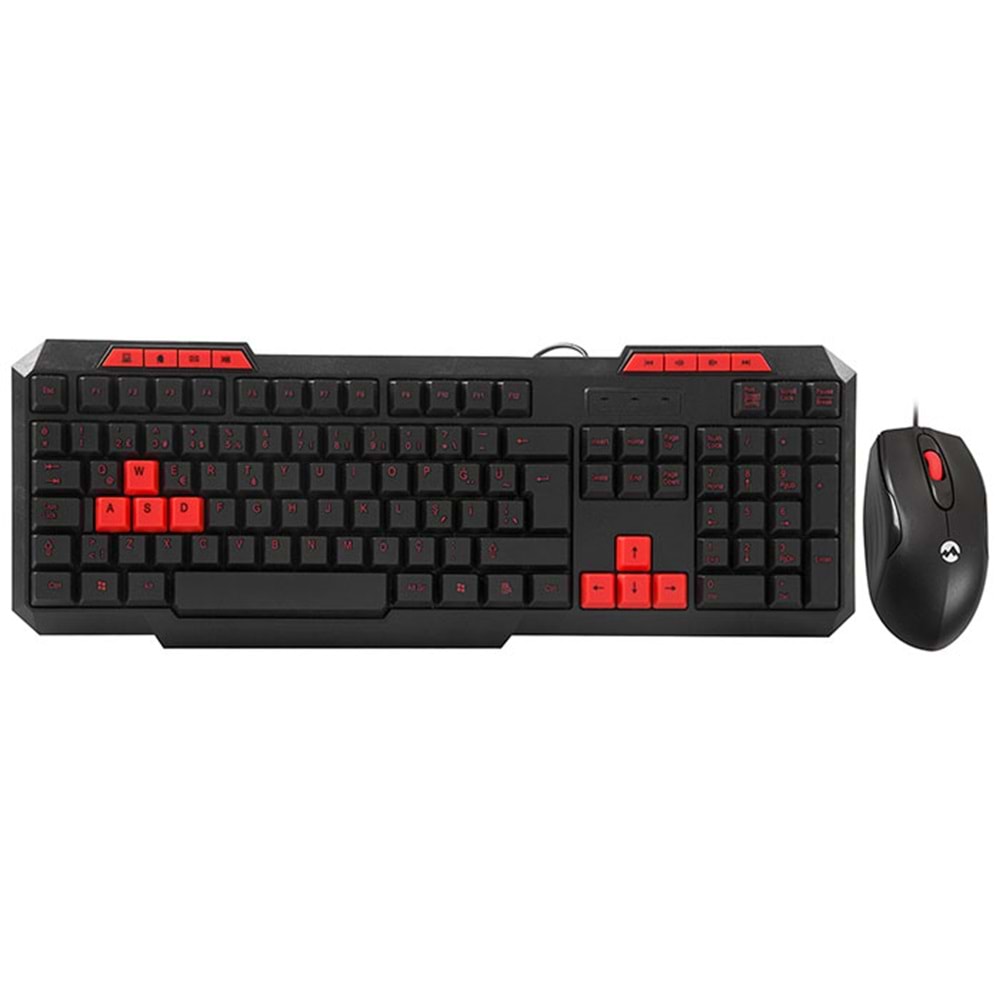 EVEREST KM-6825 KABLOLU KLAVYE MOUSE SET