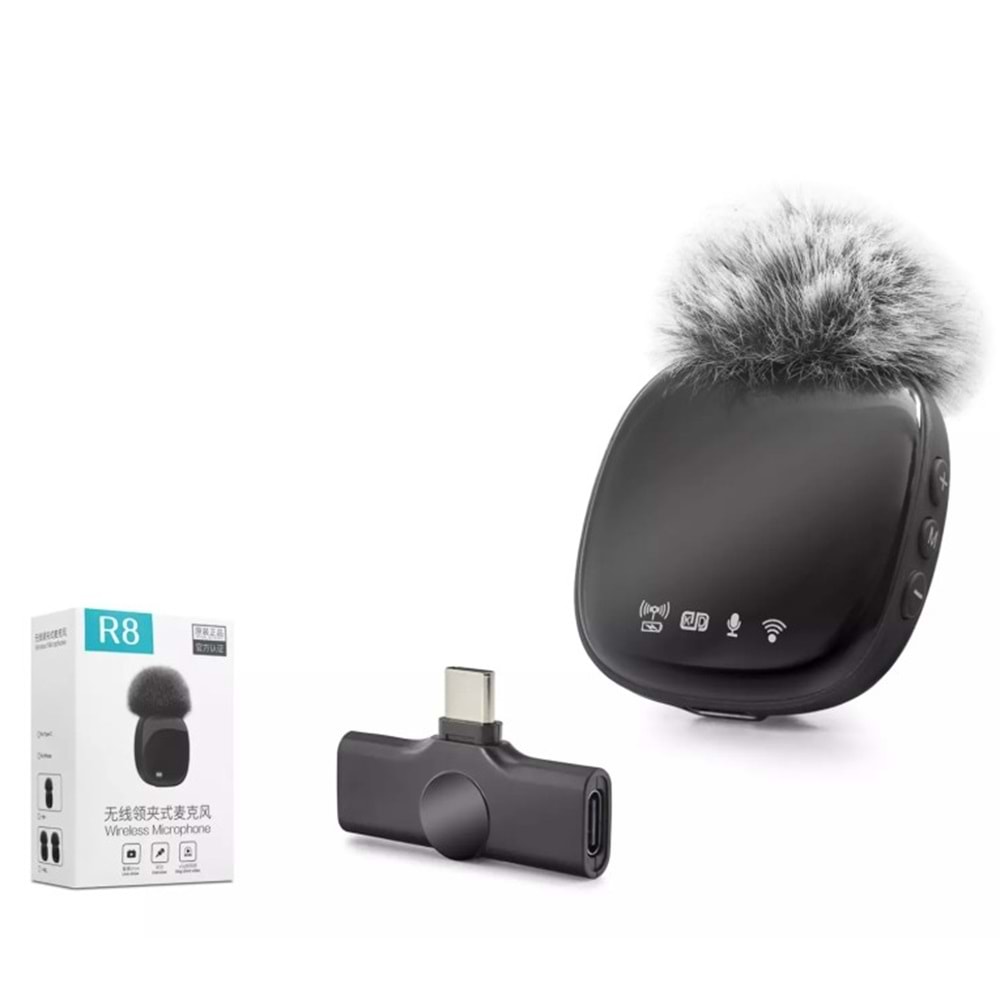 HADRON R8-1 KABLOSUZ YAKA MİKROFONU (TEK MİKROFON )