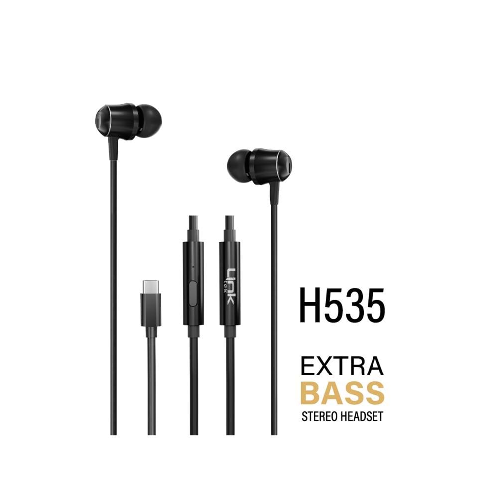 LİNK H535 TYPE CKULAKLIK İÇİ EXTRA BASLI BEYAZ PREMIUM KULAKLIK