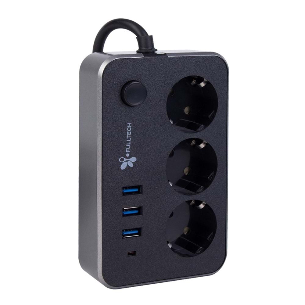FULLTECH FTR-02 USB Lİ ÜÇLÜ FİŞ
