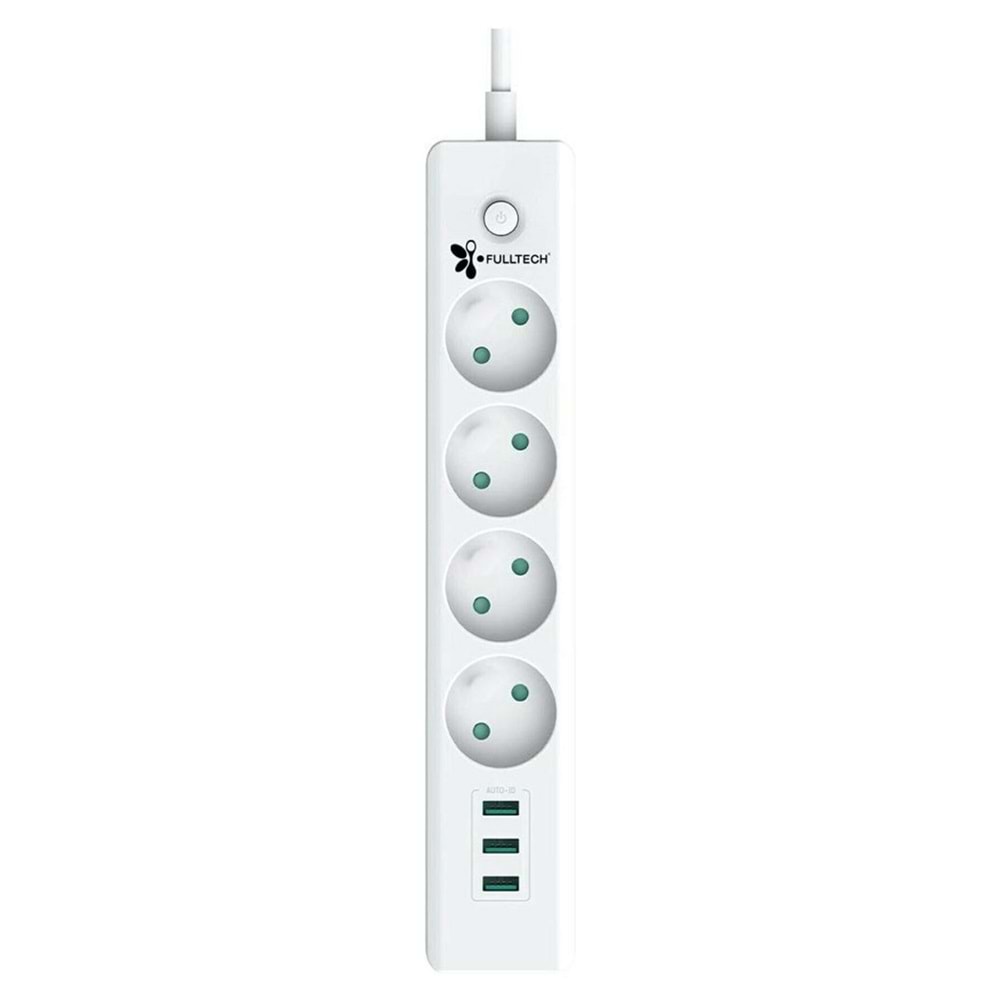 FULLTECH FTR-06 USB Lİ DÖRTLÜ FİŞ