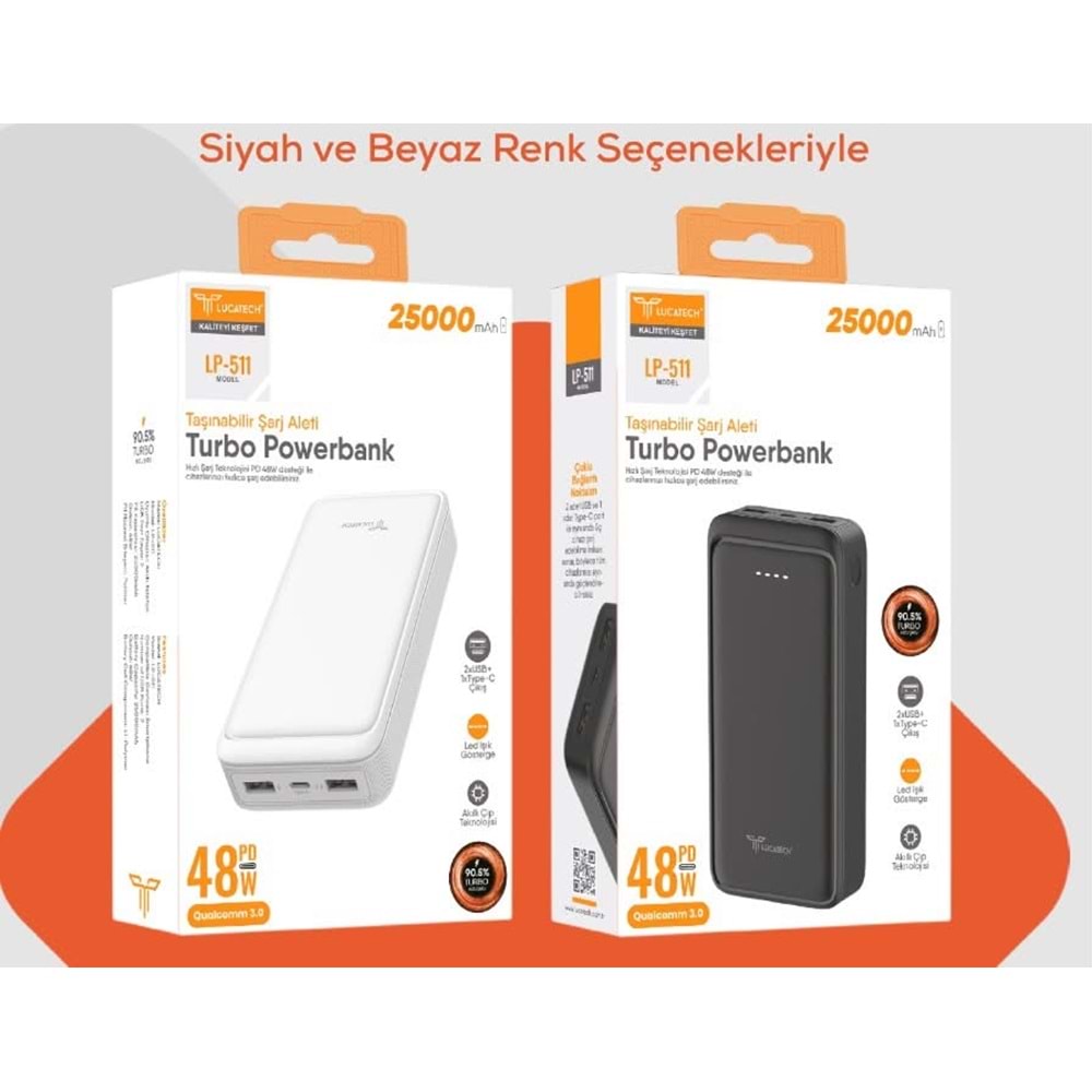 LUCATECH LP-511 25000 MAH 48W PD POWERBANK