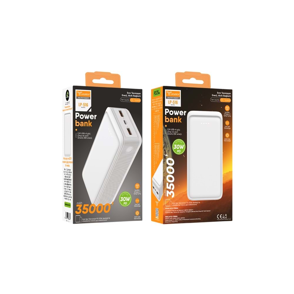 LUCATECH LP-516 35000MAH 30W PD POWERBANK