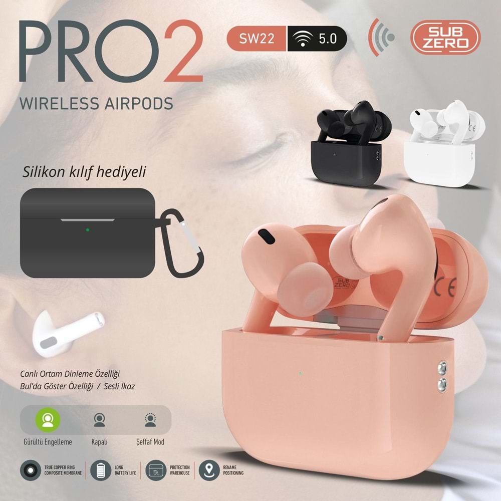 SUBZERO SW22 PRO2 AIRPODS BLUETOOTH KULAKLIK