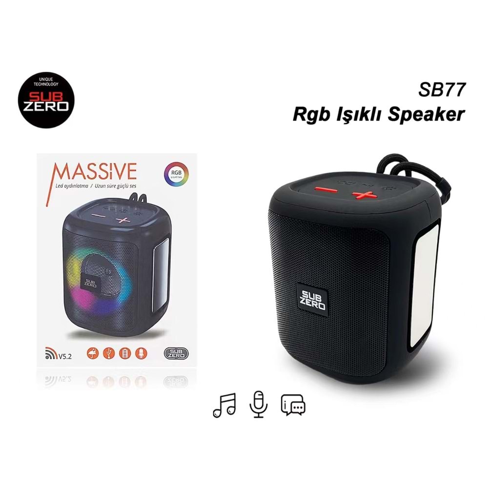 SUBZERO SB77 SD CARD FLAS BELLEK BLUETOOTH HOPARLÖR