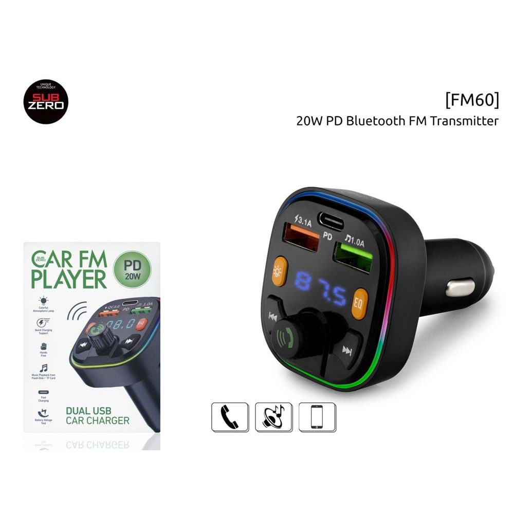 SUBZERO FM60 PD 20WFM MODÜLATÖR