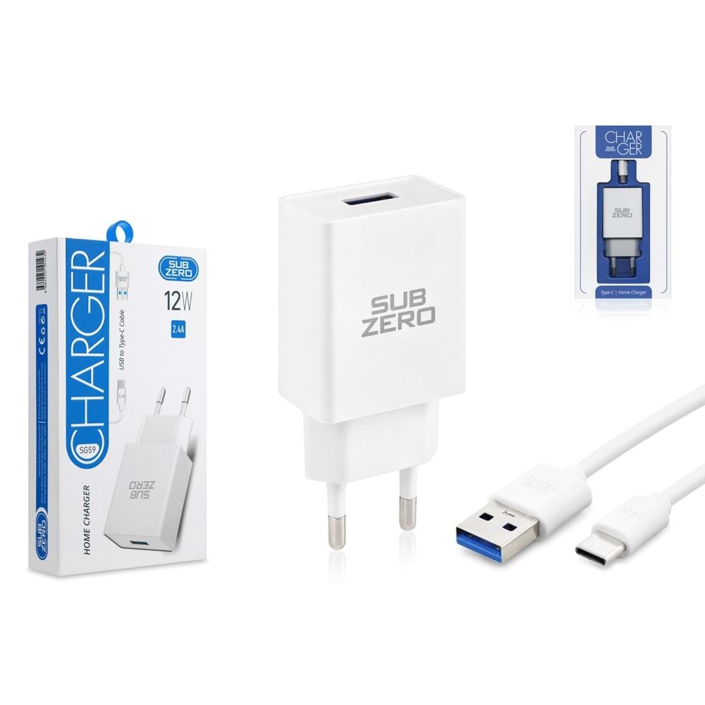 SUBZERO SG59 2.2A 12W TYPE-C ŞARJ CİHAZI