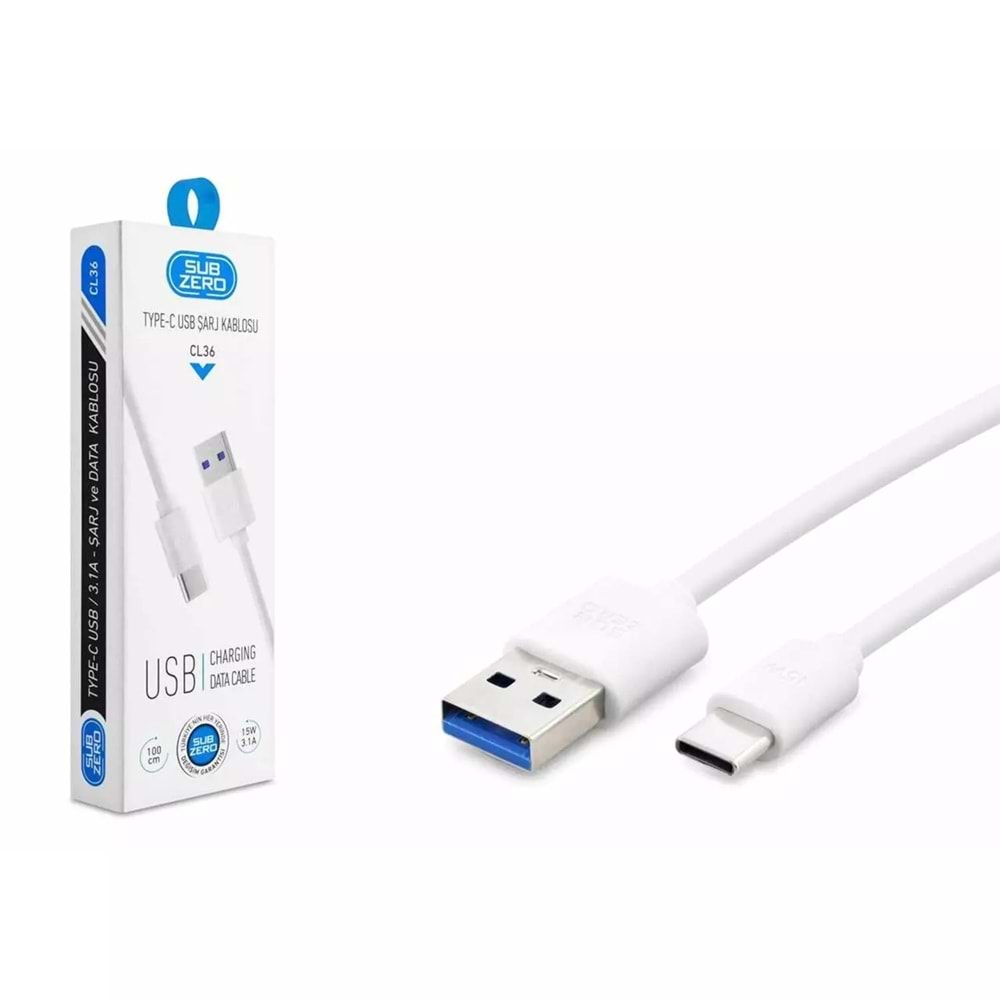SUBZERO CL36 TYPE C2.0 A USB KABLO