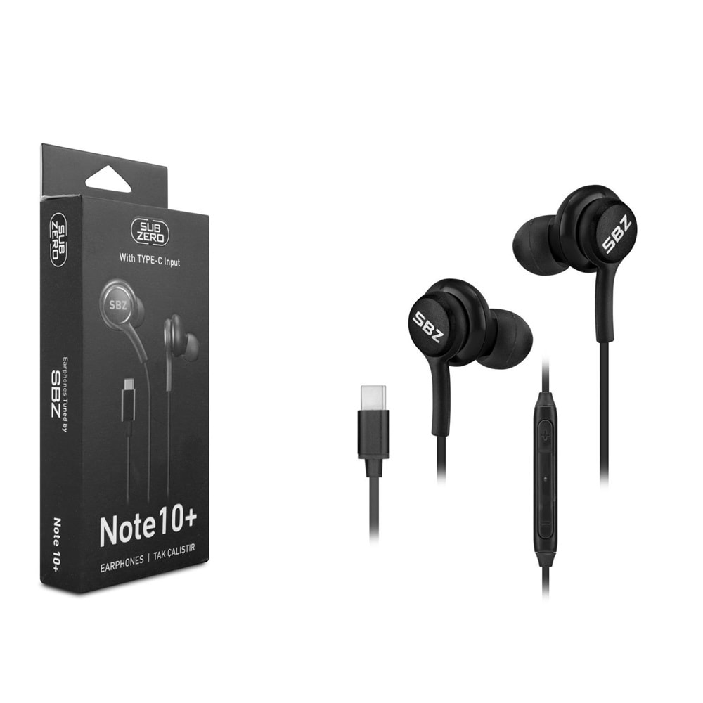 SUBZERO EP37 NOTE 10 TYPE C MİCROFONLU KULAKL İÇİ KULAKLIK