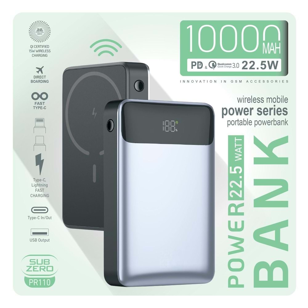 SUBZERO PR110 10000 MAH POWERBANK
