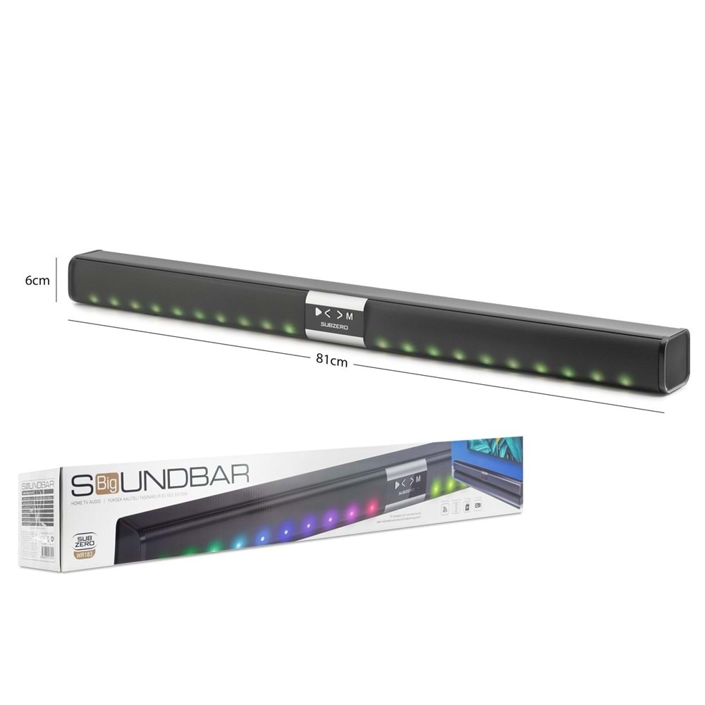 SUBZERO WR183 LEDLİ BLUETOOTH HOPARLÖR