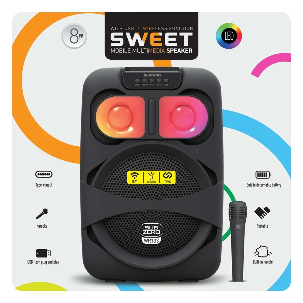 SUBZERO WR133 BLUETOOTH HOPARLÖR