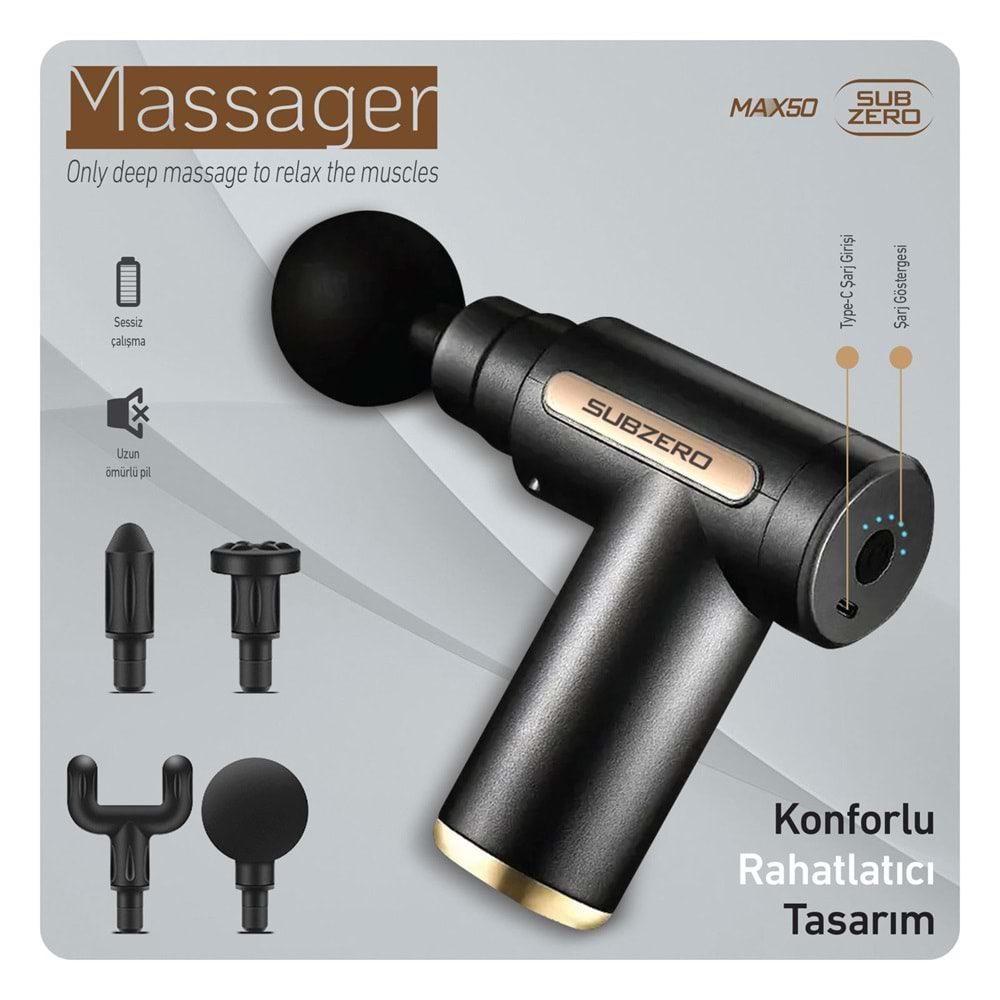 SUBZERO MAX50 DERİN DOKU MASAJ ALETİ