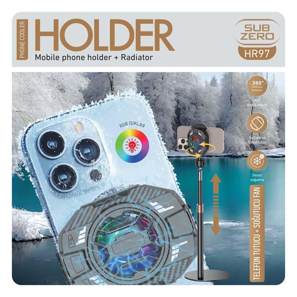 SUBZERO HR97 TELEFON SOĞUTUCU FAN