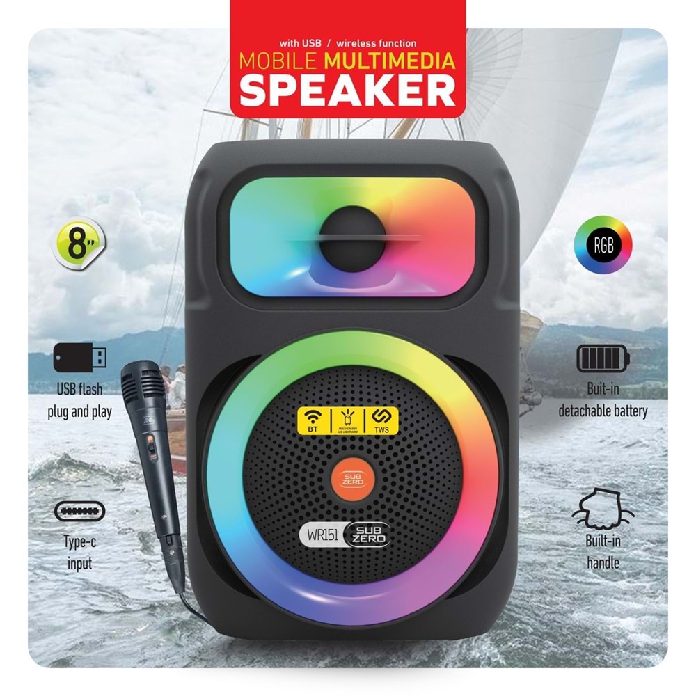 SUBZERO WR151 BLUETOOTH HOPARLÖR