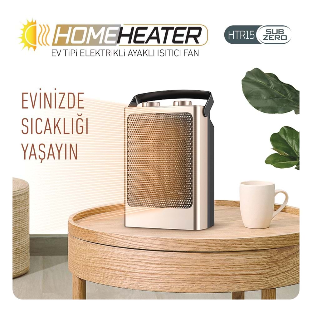 SUBZERO HTR15 EV TİPİ ISITICI FAN