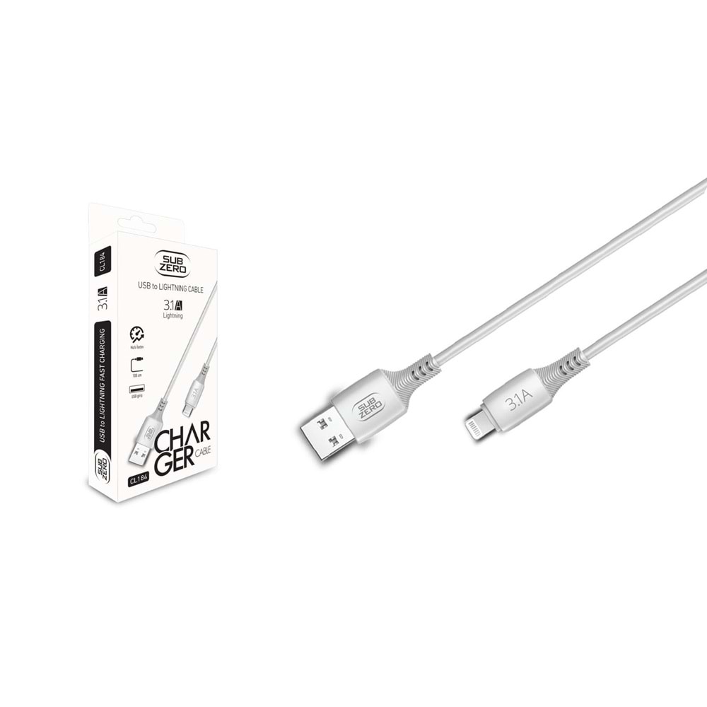 SUBZERO CL184 3.1A USB TO LİGHTNİNG KABLO