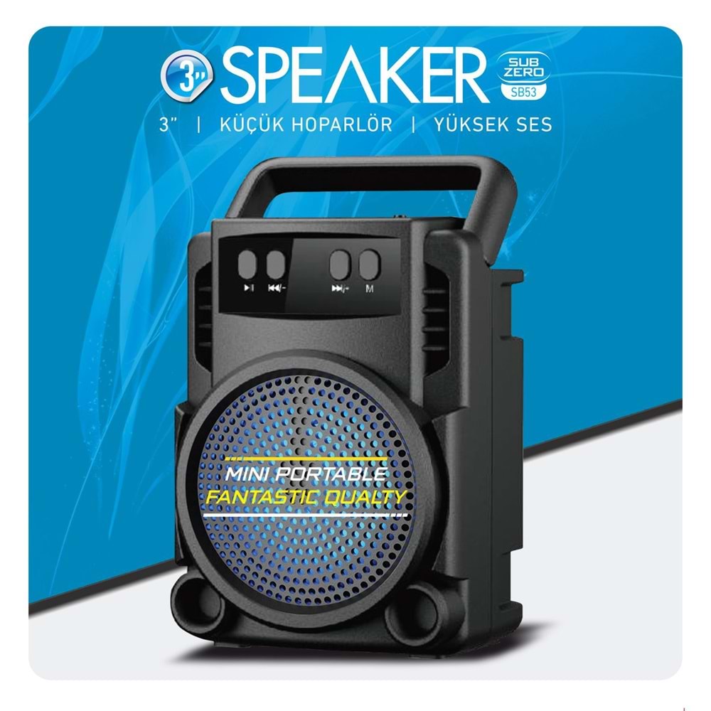 SUBZERO SB53 BLUETOOTH HOPARLÖR