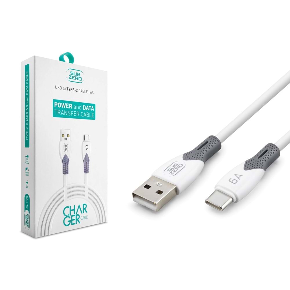 SUBZERO CL190 USB-TYPE C 6A DATA KABLO