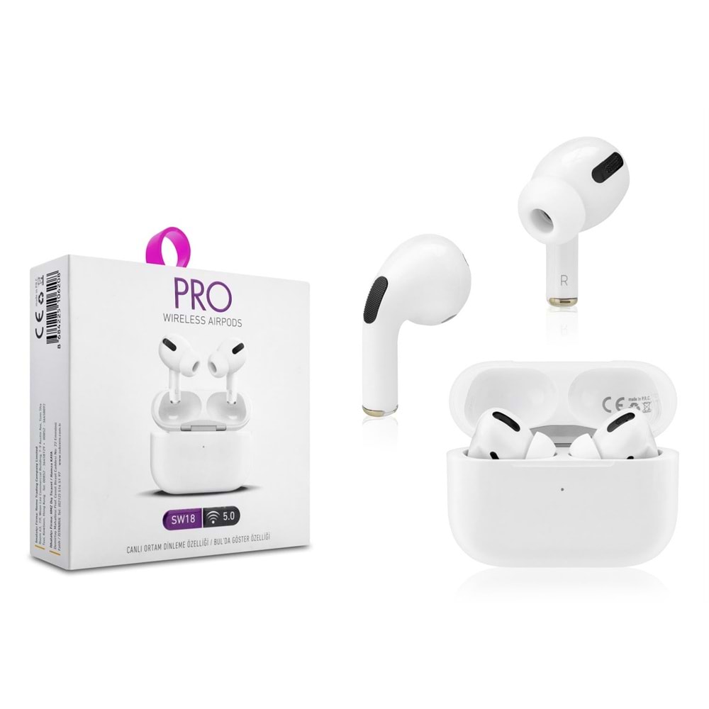 SUBZERO SW18 PRO BLUETHOOTH AIRPODS KULAKLIK