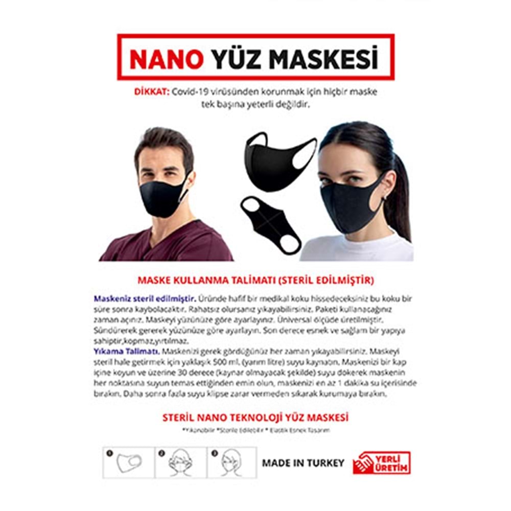 MASKE STERİL NANO YÜZ MASKESİ