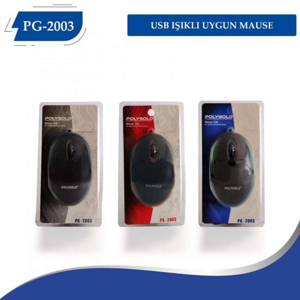 POLGOLD PG-2003 IŞIKLI MOUSE