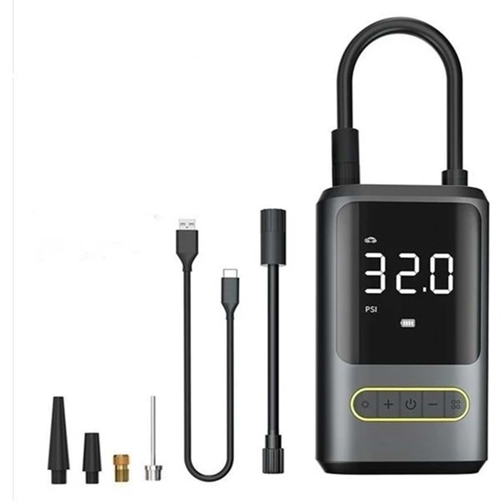 PORTABLE KABLOSUZ POWERBANKLI HAVA POMPASI