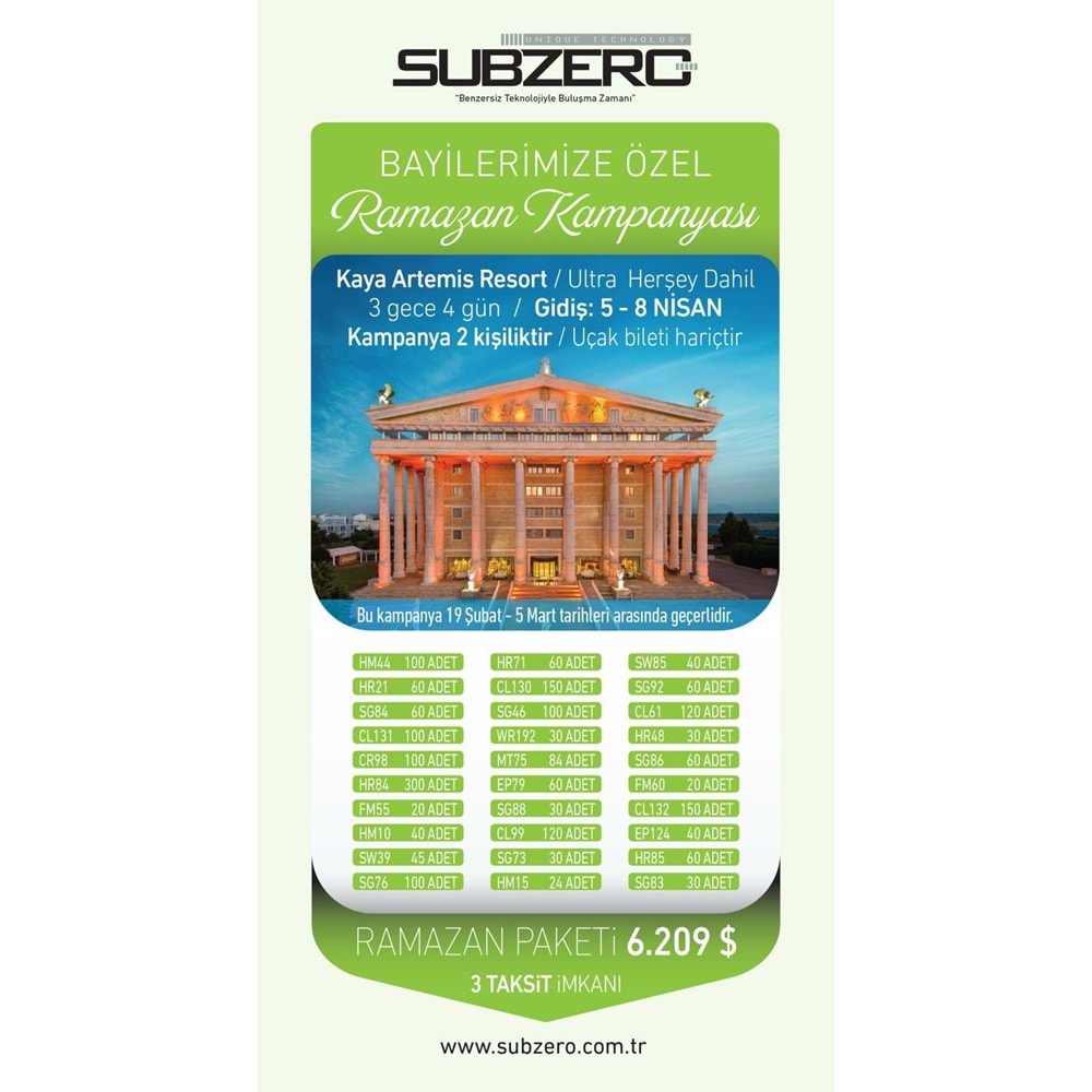 RAMAZAN KAMPANYASI PAKET 5 KIBRIS TATİLİ