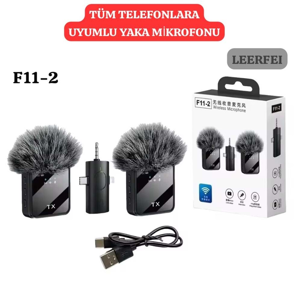 POLYGOLD F11-2 TÜYLÜ YAKA MİKROFONU