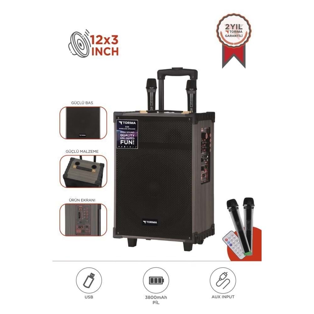 TORİMA D46 WIRELESS SPEAKER