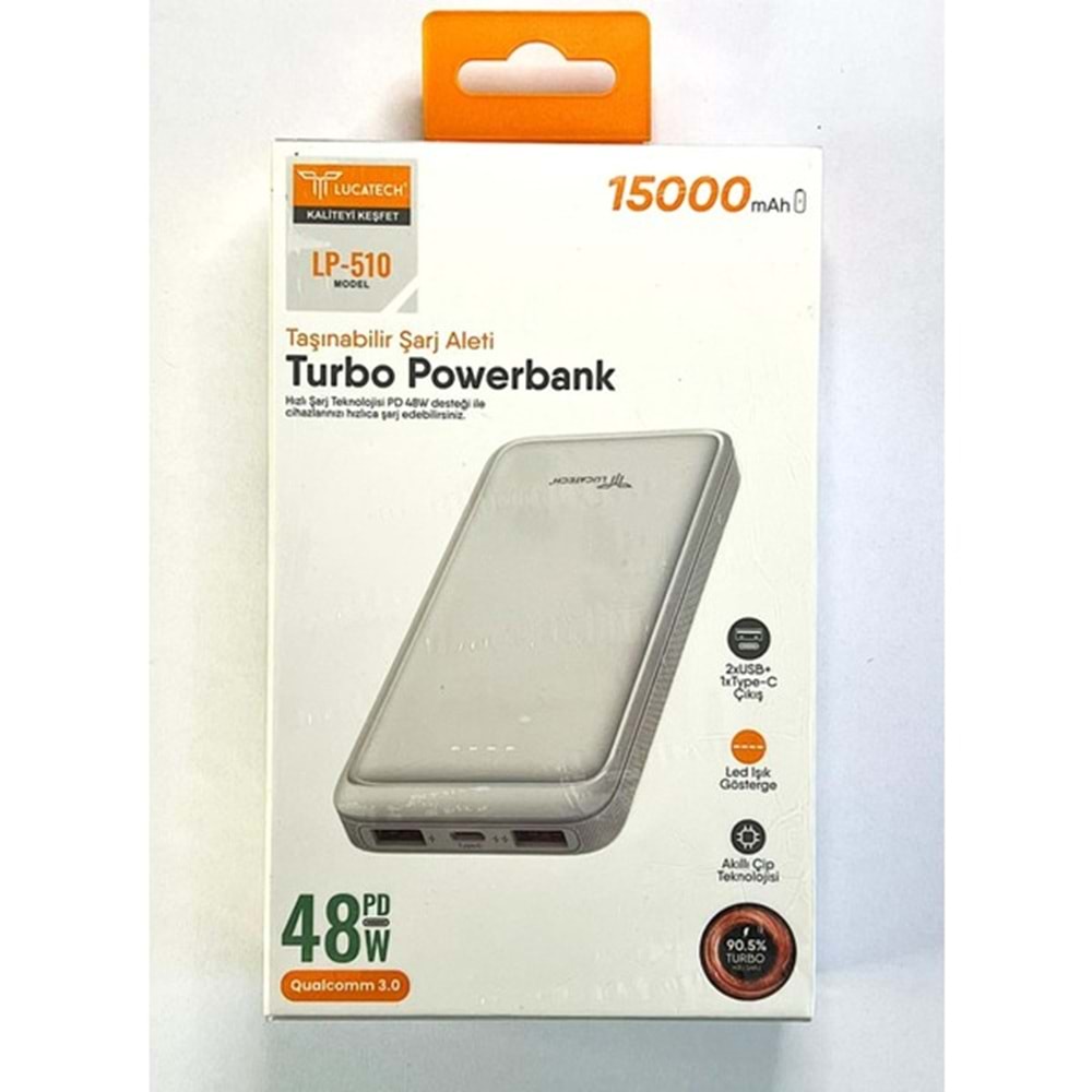 LUCATECH LP-510 15000 MAH 48W PD POWERBANK