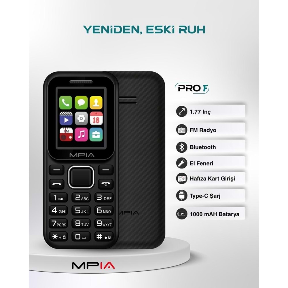 CONCORD MPIA PROF YERLİ ÜRETİM KAMERASIZ TUŞLU TELEFON