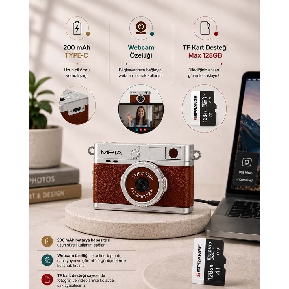 MPIA MC-10 RETRO MİNİ KAMERA