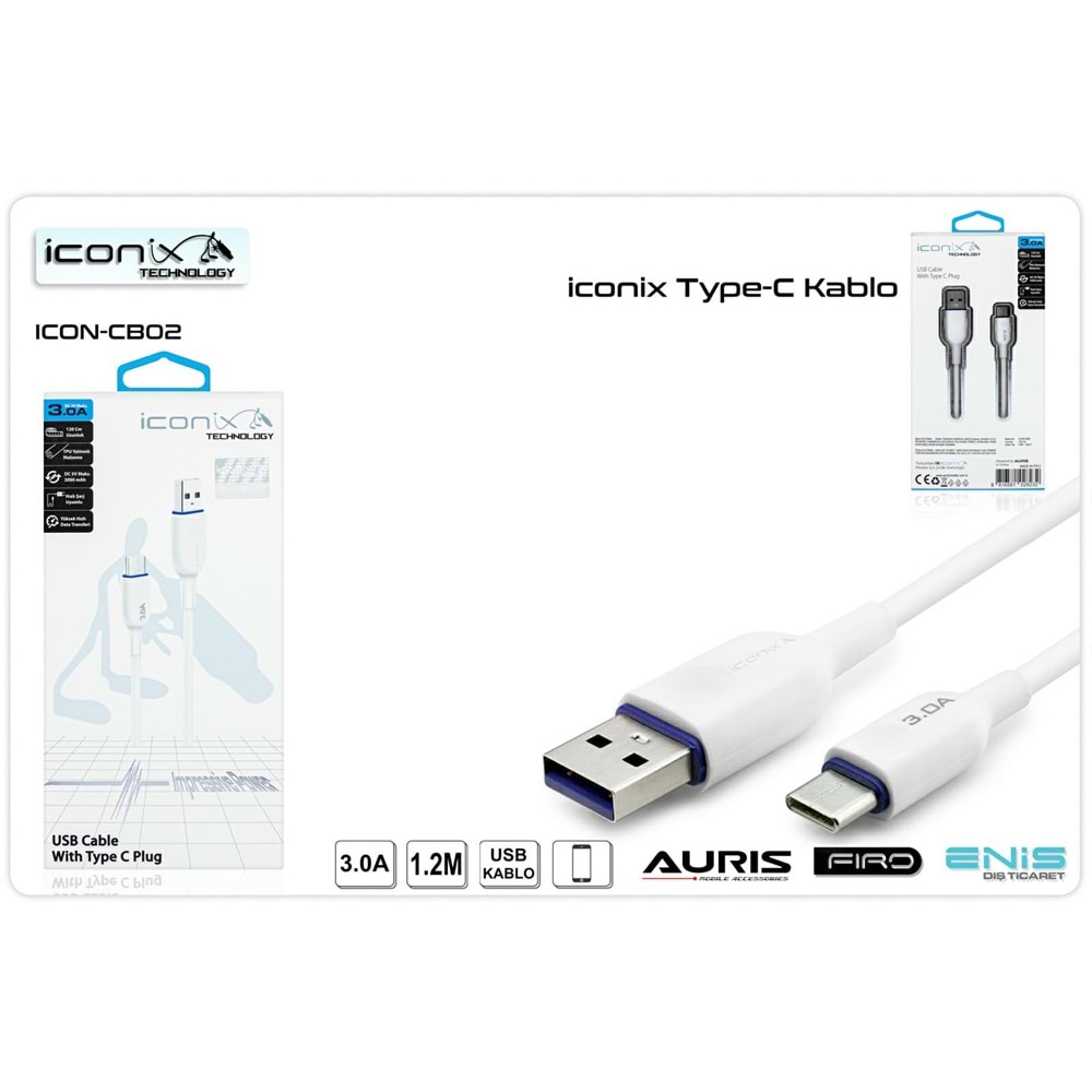 ICONIX 2.1A CB02 TYPE C USB KABLO