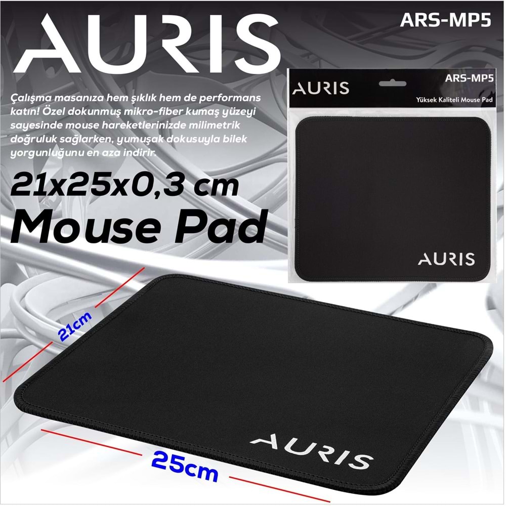 AURİS ARS-MP5 21X25 MOUSE PAD