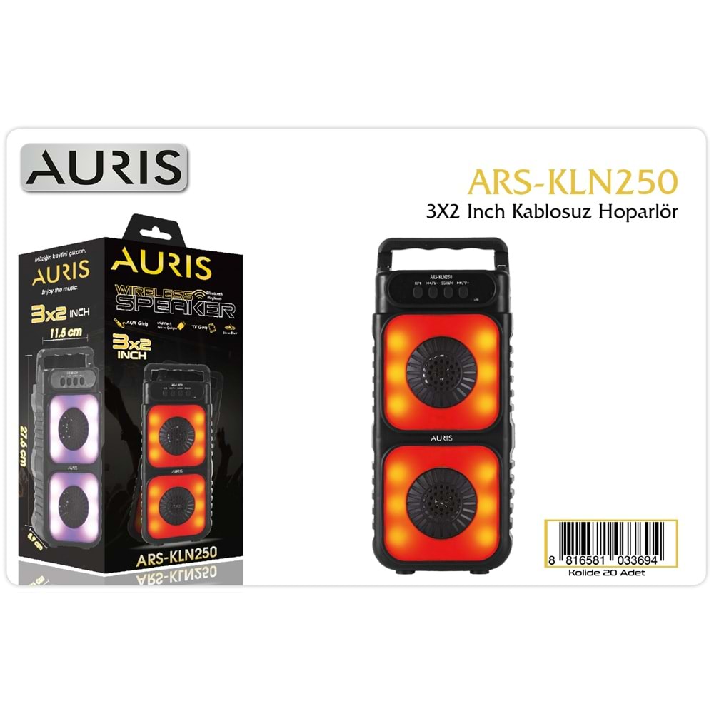AURIS ARS-KLN250 BLOOTOTH SPEAKER