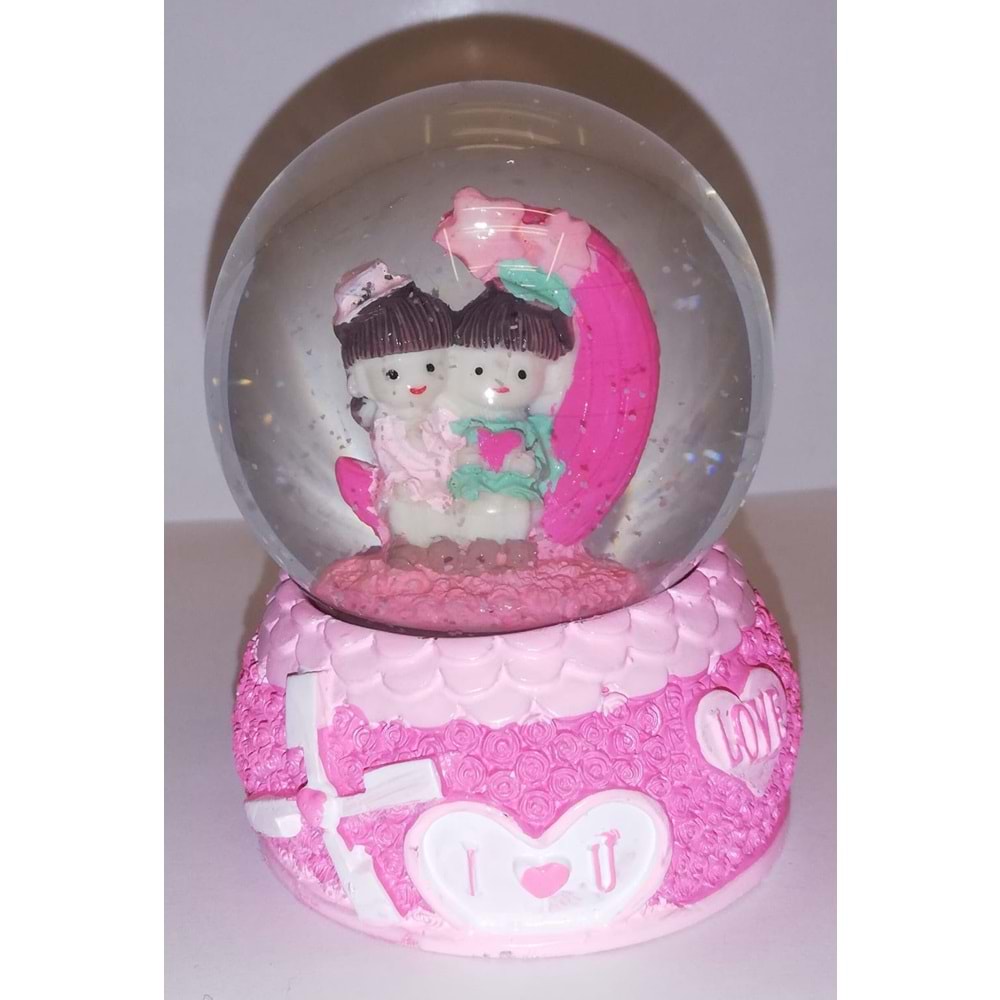 ROMANTİK SEVGİLİ KAR KÜRESİ KÜÇÜK BOY 1595B-2