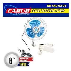 CARUB BR640 03 01 12V TORPİDO ÜSTÜ VANTİLATÖR
