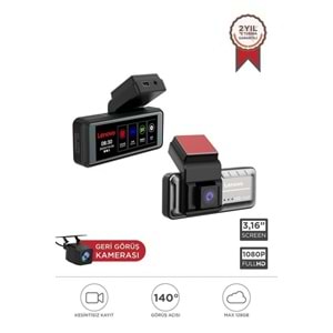 TORİMA LENOVO Q3 DOKUNMATİK ÖN VE ARKA ARAÇ KAMERA