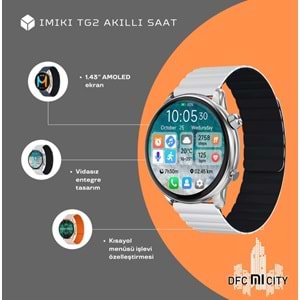 IMIKI TG2 SMART WATCH BLACK/BLACK RED/SILVER GREY