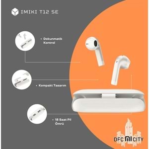 IMIKI T12 SE SMART EARBUDS BLACK